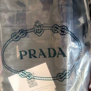 Prada VIP promotional faux-fur tote (complimentary gift item)